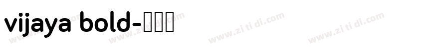 vijaya bold字体转换